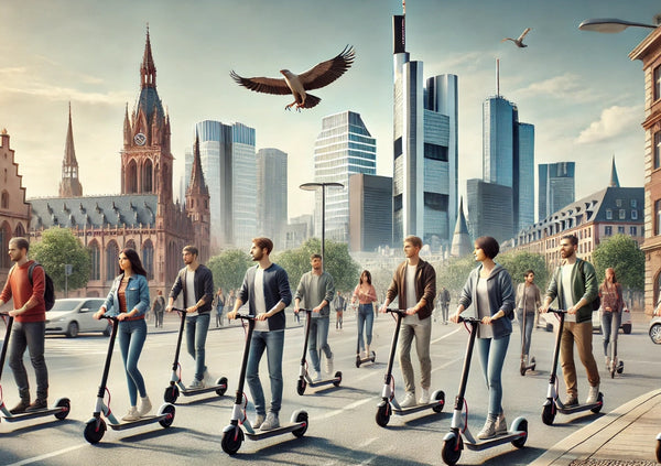 Elektroroller 10 Zoll Reifen. Cityroller E-Roller E-Scooter 20 km/h - Reichweite 40 Kilometer. 350 Watt Nabenmotor.