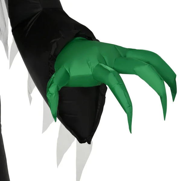 Aufblasbare Halloween-Dekoration – Kürbisgeist mit LED-Beleuchtung, 240cm