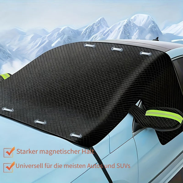 Anti-Frost- und Schneedecke für Fahrzeuge – magnetischer Windschutzscheiben-Schutz, für PKW, SUV, Geländewagen, Limousinen, Van, kleine LKW