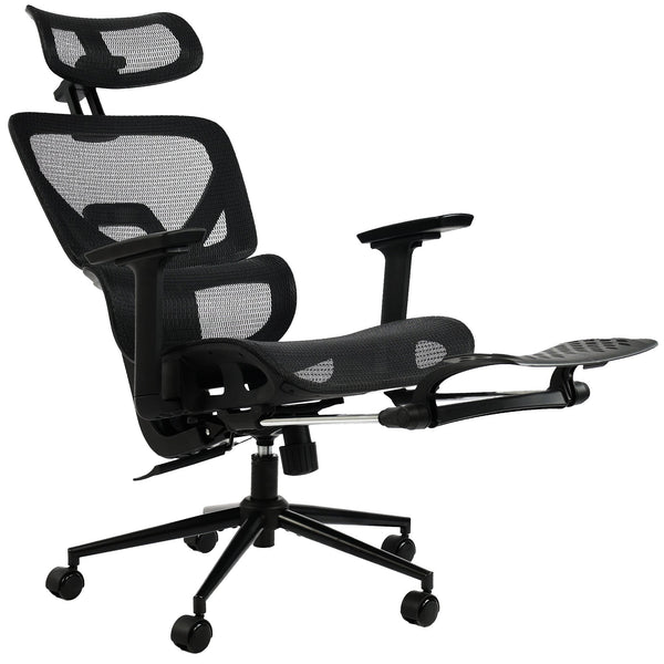 BERSFORD ergonomischer und vielfach einstellbarer Chefsessel, Mesh-Stoff, schwitzfrei.