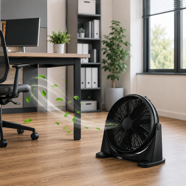 Windmaschine Bodenventilator Ø50 cm mit 90 Watt. Kunststoffgehäuse.