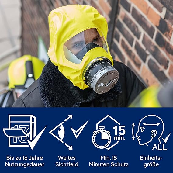 Dräger PARAT 5500 Brand-Fluchthaube mit CO-P2-Filter