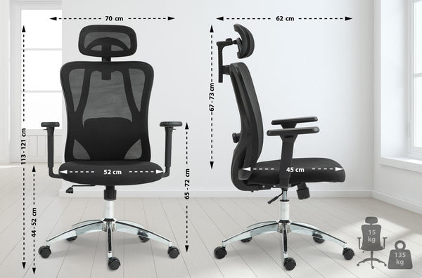 Bürostuhl Bryden – (Sonderposten) Ergonomischer Komfort für lange Arbeitstage