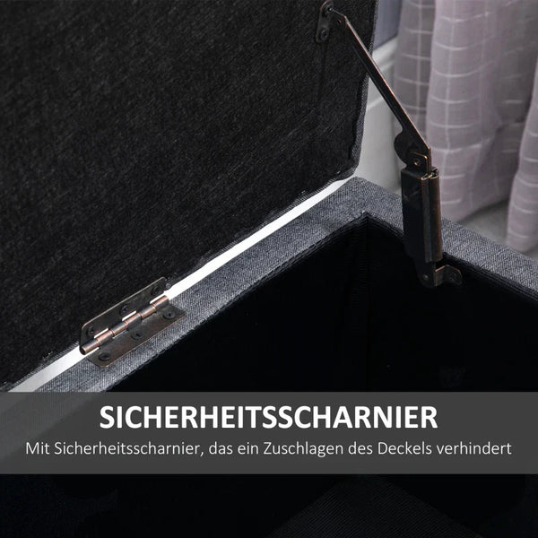 Sitzbank Polsterbank mit Stauraum Truhenbank Flur Schlafzimmer Wohnzimmer, diverse Farben. 100 x 40 x 44 cm