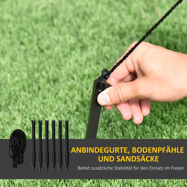 Aufblasbare Halloween-Dekoration – Kürbisgespenst mit LED-Beleuchtung, 210cm