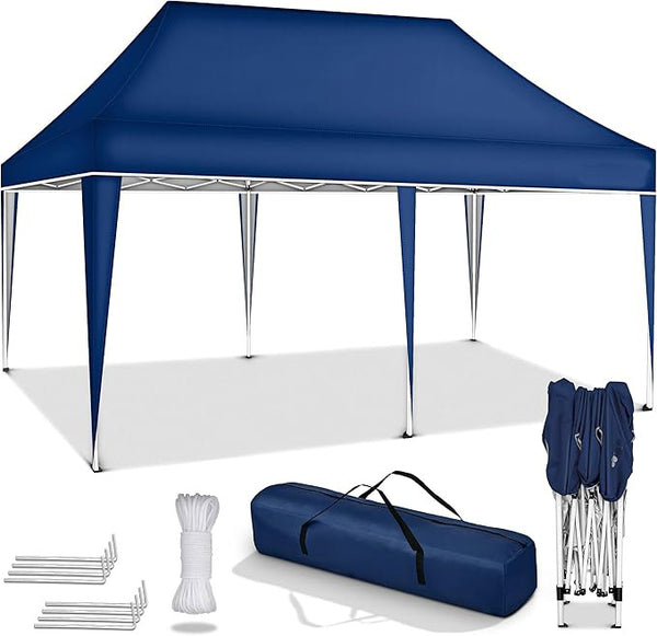 Faltpavillon wasserdicht. Pop Up. Ohne Seitenteile. 3x6 Meter. Gartenzelt. Partyzelt. UV50+ Schutz. Einfaches Faltsystem.