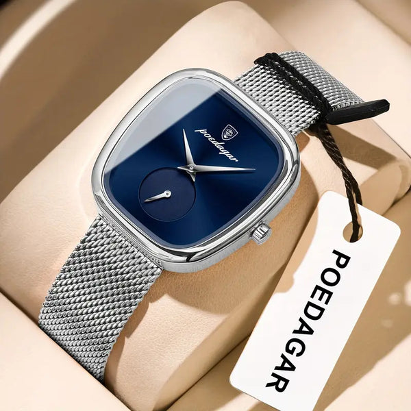 Damenuhr mit Edelstahlarmband. Gold oder Silber.