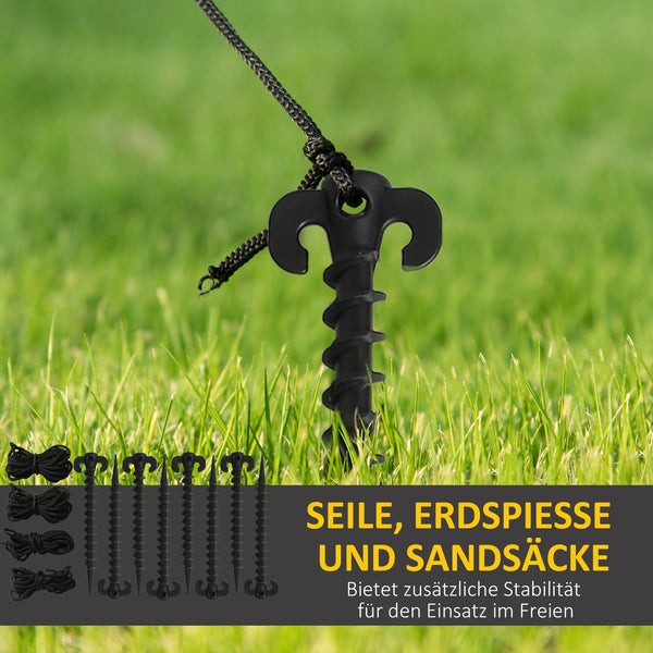 Aufblasbarer Halloween-Eingangsbogen mit LED-Beleuchtung, 322 cm hoch