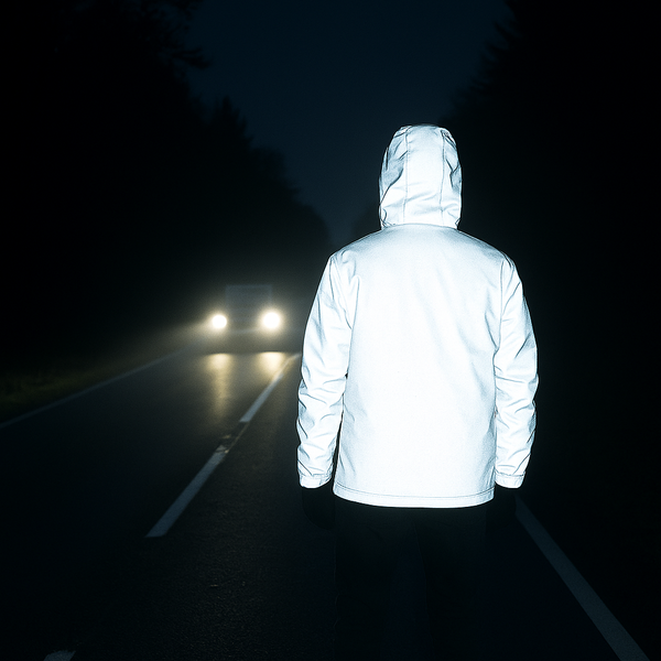 Reflektierende Lebensretter-Kapuzenjacke – winddicht, ideal für Nachtfahrten, Outdoor und urbane Streetwear Jacke