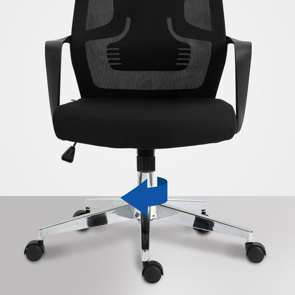 KAN ergonomischer und einstellbarer Chefsessel, Bürostuhl, Mesh-Stoff, schwitzfrei.