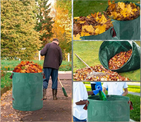 Doppelpack: 500 Liter Gartenabfallsack XXL. Gartentasche Riesiger Laubsack