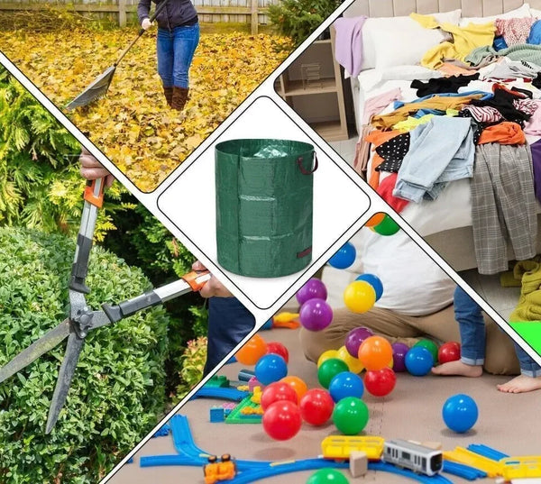 Doppelpack: 500 Liter Gartenabfallsack XXL. Gartentasche Riesiger Laubsack