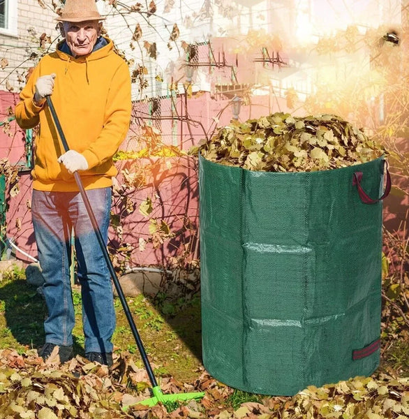 Doppelpack: 500 Liter Gartenabfallsack XXL. Gartentasche Riesiger Laubsack