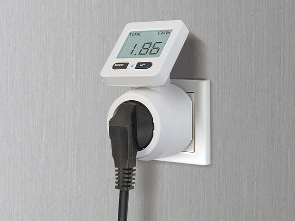 Strom sparen, jetzt: Energiekosten-Messer und Stromverbrauchzähler mit drehbarer Anzeige