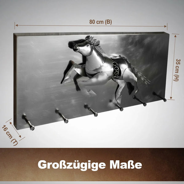 Kunst aus Stahl. (3D) Oldtimer-Wandgarderoben. 80 cm. Hakenleiste Paneel 80x35x16cm 4 künstlerische Modelle in Handarbeit.