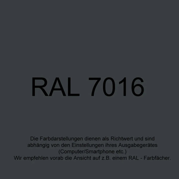 12x 400 ml Dose Premium RAL7016 lack Anthrazit dunkelgrau Stromkasten Verteilerkasten Lackspray 400ml (12,15 € / Liter)