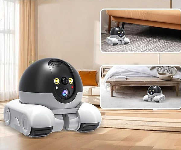 WLAN-Roboterkamera mit KI, Zwei-Wege-Audio & App-Steuerung für Zuhause. (Kinder, Haustiere, Senioren etc.)
