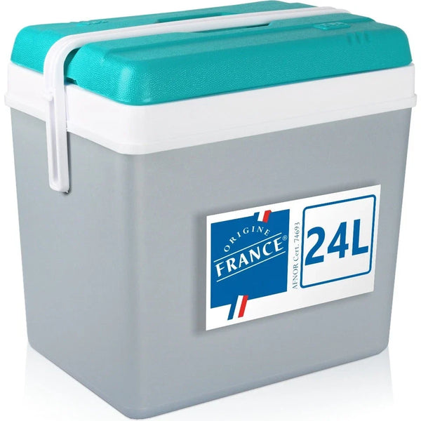 Stabile Kühlbox 24 Liter Inhalt. Für kalte Getränke und alles was man im Sommer braucht.