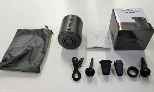 Elektrische USB Akkupumpe 6000mAh Luftpumpe Pool Schlauchboote Luftmatratze Gebläse