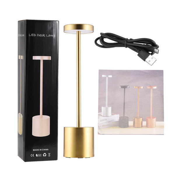 LED Tischlampe. Lampe mit Dimmung. Akkubetrieb. Nachttisch, Gartentisch. Exklusiv. Touch-Funktion