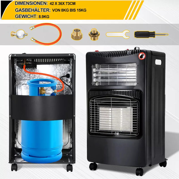 Gasheizofen – Effizient, mobil und leistungsstark. 4200 Watt!
