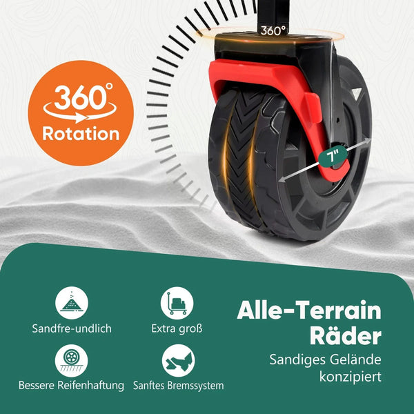 Bollerwagen Faltbar Gartenwagen Handwagen Strandwagen Klappbar Transportwagen