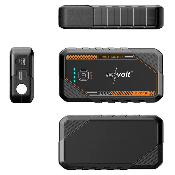 Kfz-Starthilfe startet Ihr Auto zuverlässig bei leerer Batterie! 7.200 mAh, 800 A Peak, 12 Volt, mit heller LED-Leuchte.