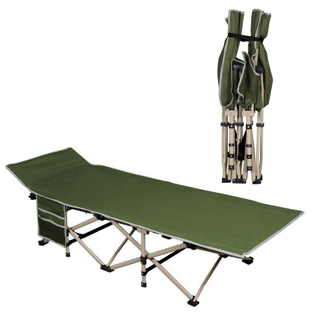 Faltliege, Camping-Faltbett. Praktisch. Verschiedene Farben. 186 cm Lä –  Fairer Import Vertrieb
