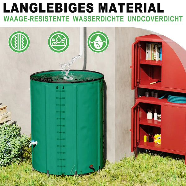 Regentonnen. 200-750 Liter. Warum zahlen, wenn Wasser gratis vom Himmel kommt?