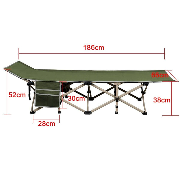 Faltliege, Camping-Faltbett. Praktisch. Verschiedene Farben. 186 cm Länge. Preiswert.