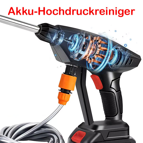 Sonderposten neues Modell: 29,90 € Mobiler Akku-Hochdruckreiniger mit 2 Akkus inkl. Ladegerät und viel Zubehör! (Kopie)