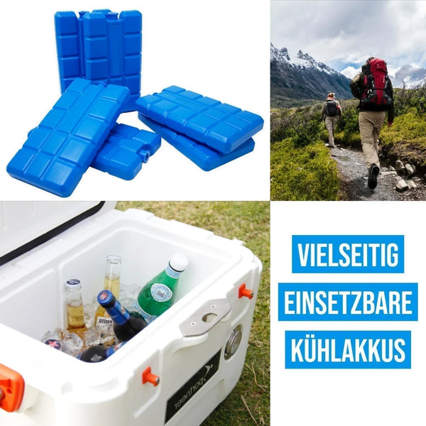 Kühlakkus (groß) 16er Set mit je 400 ml für Kühltasche und Kühlbox
