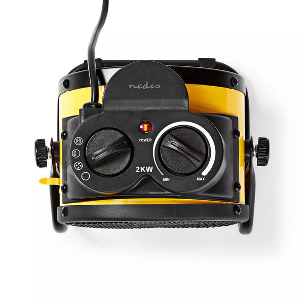Heizlüfter Keramik 2 KW. Verstellbar bis 2000 Watt und Thermostat, Industriedesign