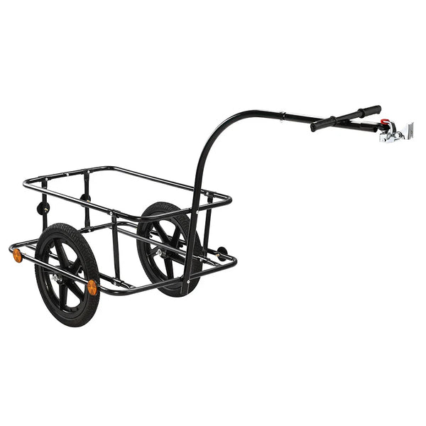 Fahrradanhänger mit 90 L Kunststoffwanne inkl. Abdeckplane und Anhängerkupplung. (Auch als Handwagen)