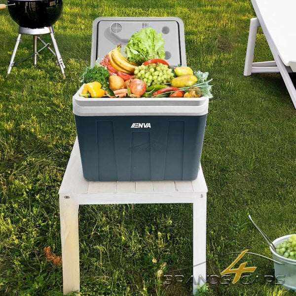 25 Liter Kühlbox, mobile Kühltruhe, Mini-Kühlschrank 12 Volt / 230 Volt