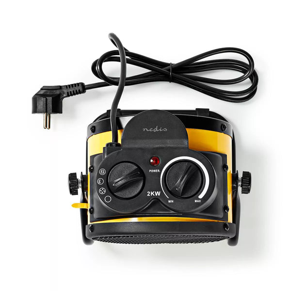 Heizlüfter Keramik 2 KW. Verstellbar bis 2000 Watt und Thermostat, Industriedesign