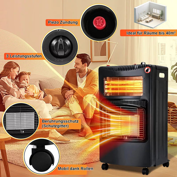 Gasheizofen – Effizient, mobil und leistungsstark. 4200 Watt!
