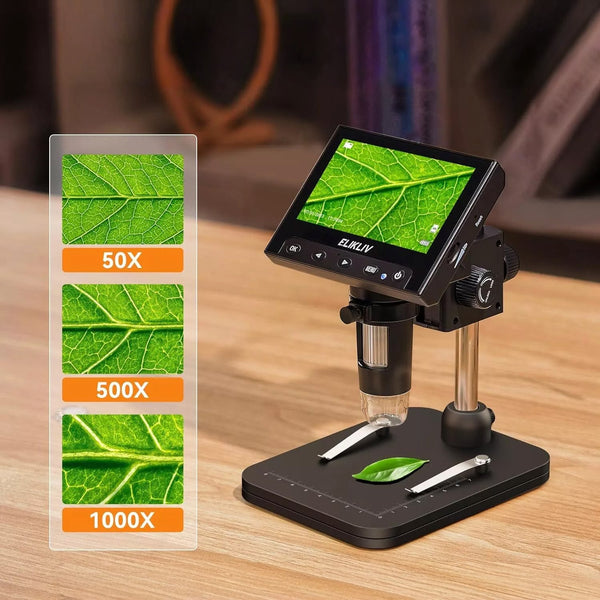 Digitales Mikroskop 1000X USB 4,3" LCD-Bildschirm