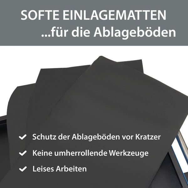 Werkstattwagen Servicewagen 3 Etagen – Stahl. Super preiswert. 70x39x79 cm.