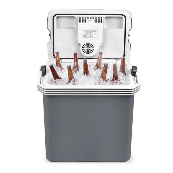 25 Liter Kühlbox, mobile Kühltruhe, Mini-Kühlschrank 12 Volt / 230 Volt