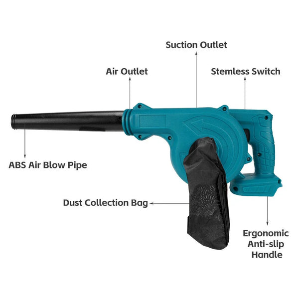 Akku Turbinen Laubbläser. Neues Modell. Ultra stark und mega preiswert