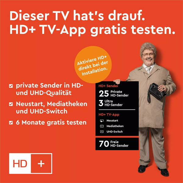 Telefunken Fernseher 65 Zoll (1,65 Meter) Smart TV 4K UHD Dolby Vision HDR Triple-Tuner HD+