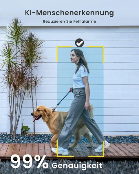 Überwachungskamera kabellos (Akku) Internet WLAN 2K mit 3 MP Megapixel mit Akkubetrieb