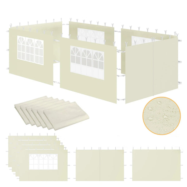 Faltpavillon 3 x 6 m – Pop-Up Pavillon inklusive Tragetasche. Sonnenschutz und leichter Regen. Mit 6 Seitenteilen.