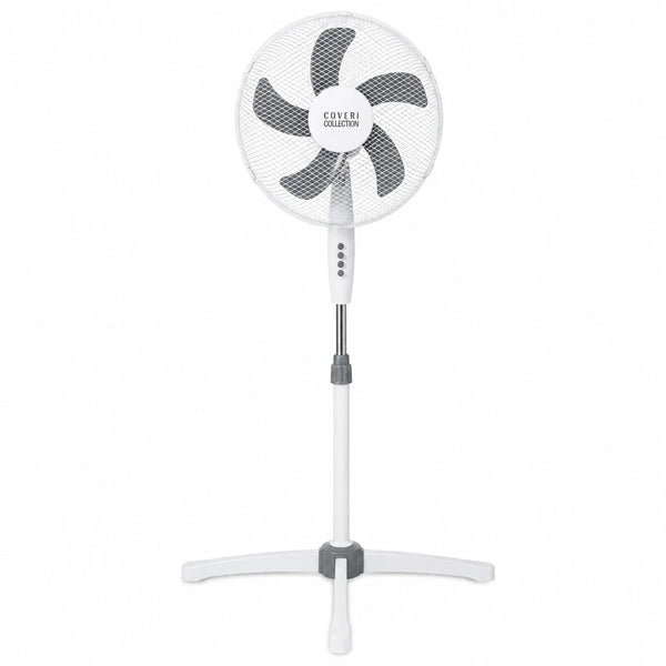 Standventilator Ø40 cm 125 cm Höhe. Luftkühler Ventilator Schwarz oder Weiß. Höhenverstellbar.