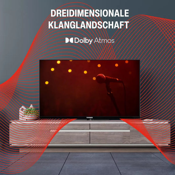 Telefunken Fernseher 65 Zoll (1,65 Meter) Smart TV 4K UHD Dolby Vision HDR Triple-Tuner HD+