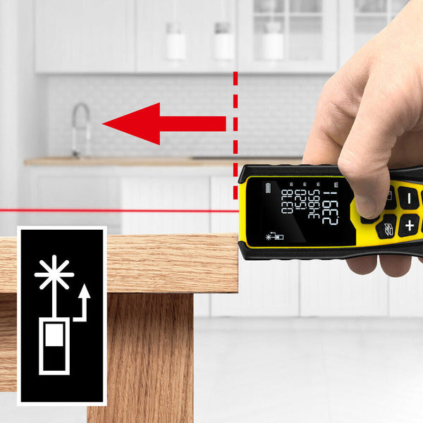 Laser-Entfernungsmesser Laser-Distanzmessgerät mit Wasserwaage