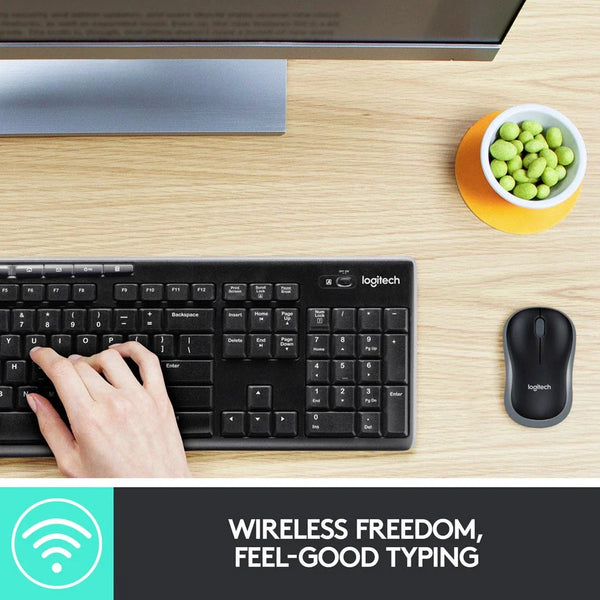 Deutsche Logitech MK Wireless Combo Funk-Tastatur plus Maus-Set. QWERTZ