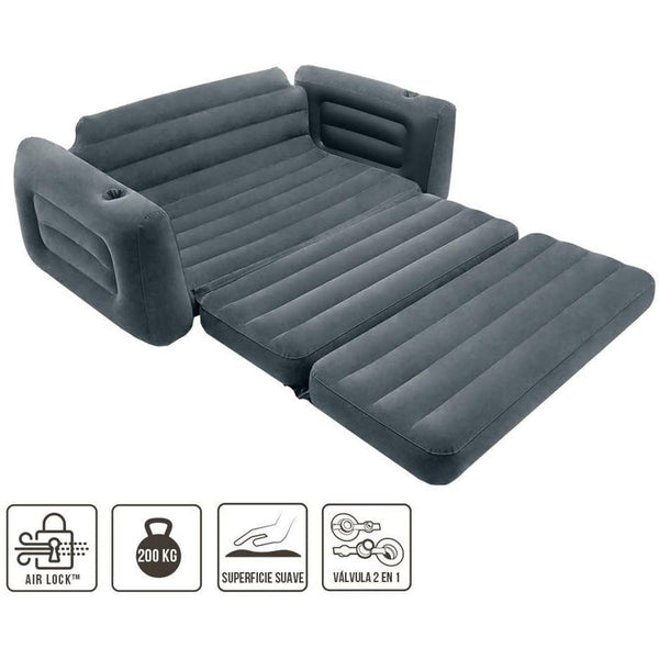 Aufblasbares Sofa-Lounge 203 cm - Umwandelbar auch als Doppelbett