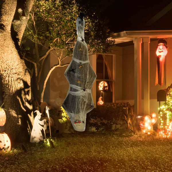 Halloween Mumie 170 cm Hängend mit LED Augen die glühen